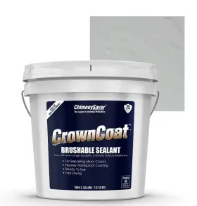 300008 Chimneysaver 2 Gal. Chimney Saver Crowncoat Buff Gray Brushable Sealant Concrete Brick Stone