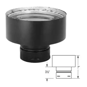 3pvp-x8 Comfortbilt Duravent 3 Inch X 8 Chimney Adapter Pellet Stove #2