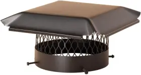 Cbc10 Company Draft King Round Bolt On Black Galvanized Steel Single Flue Chimney Cap Fo