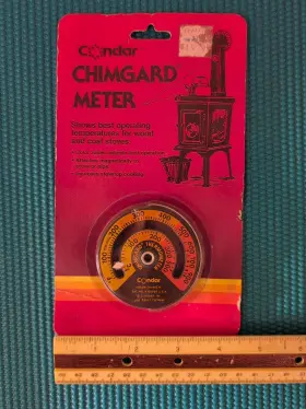 Condar 798837473981 Chimgard Energy Meter 3-4 Woodstove Thermometer Factory Sealed Cib
