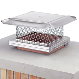Copperfield 14607 Homesaver Pro 13 Inch X Ss Single-flue Chimney Cap 3/4 Mesh - 8 Sh
