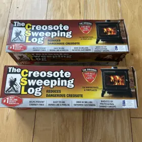 Creosote Sweeping Log 063467852261 2 The For Woodstoves And Fireplaces