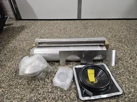 Cubic Dfe104b Mini Stove Metal Roof Exit Kit With 2 Extra Chimney Pipes