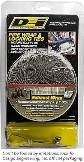 010123 Dei 10123 2 Inch X 25ft Pipe Wrap Kit With 4 Locking Ties - Titanium #2