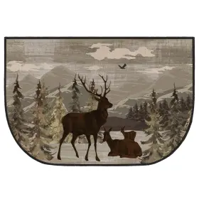 Gl-demissle-1407 Demissle Fireplace Hearth Rug Mats Cabin Southwestern Fireproof Fire Resista