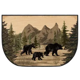 Gl-demissle-1414 Demissle Fireplace Hearth Rug Mats Cabin Southwestern Fireproof Fire Resista