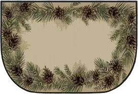 Gl-demissle-1415 Demissle Fireplace Hearth Rug Mats Cabin Southwestern Fireproof Fire R