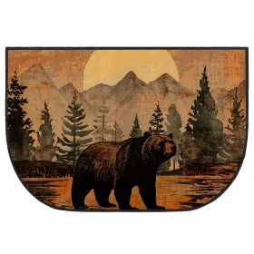 Gl-demissle-1478 Demissle Fireplace Hearth Rug Mats Cabin Southwestern Fireproof Fire