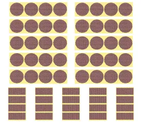 Dgudgu 750219486996 Match Striker Paper With Adhesive Sticker Sheet Small Brown
