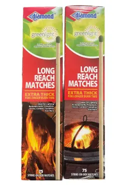 Diamond 048789111722 2 Boxes Long Reach Matches 75 Count Box 150 Total Diamond 048789111722 2 Boxes Long Reach Matches 75 Count Box 150 Total