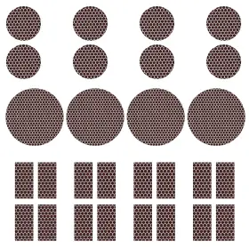 Dizzily 614162373065 60 Pcs Match Striker Paper With Adhesive 3 Sizes Of Matches Sticker Brown