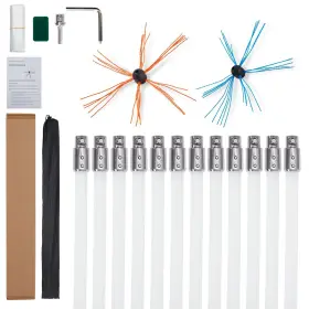 Lxh-1125 Domenow 41 Feet Chimney Sweep Kit Brush Cleaner Cleaning K Lxh-1125 Domenow 41 Feet Chimney Sweep Kit Brush Cleaner Cleaning K
