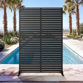 Dovelina 313038790745 72 Inch H X 47 W Galvanized Metal Wall Decal Outdoor Privacy Screens Garden F