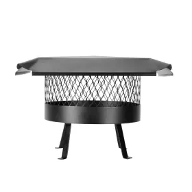 Draft King Cbo815 Round Slip-in Chimney Cover - 14-inch Diameter Galvanized Steel Cap