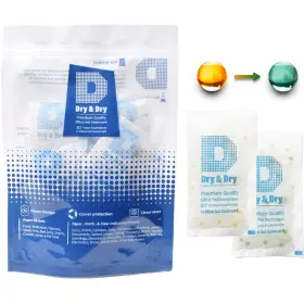 Dd20g10-special Dry & 20 Gram 10 Packets Orange Indicating Silica Gel Desiccant - Food Sa