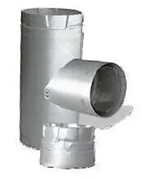 4pvp-t3 Dura-vent Pellet Fireplace 4 Inch Increaser Tee With Clean-out Cap 4pvp-t3 Dura-vent Pellet Fireplace 4 Inch Increaser Tee With Clean-out Cap