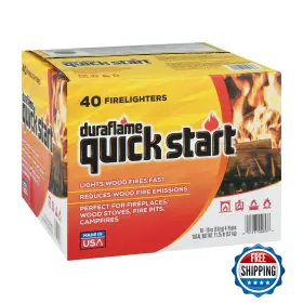 Duraflame B01my18fd7 Quick Start Firelighters 40 Count Fire Starter For Fireplace Grill Fir