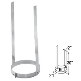 14dt-es Duravent 99360 14 Inch Class A Chimney Pipe Elbow Strap