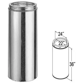22dt-36 Duravent 22ftft X 36ftft Duratech Galvanized Chimney Pipe - 99704 22dt-36 Duravent 22ftft X 36ftft Duratech Galvanized Chimney Pipe - 99704