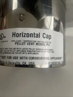 3085-3pvl-hsc Duravent M And G 3085 3pvl-hsc 3 Inch Pellet Vent Horizontal Cap Not For Corn Burning #3