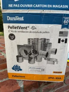 3pvl-kha Duravent 313106925970 New Pelletvent 3in Horizontal Kit Multi-fuel Stove Vent Pipe