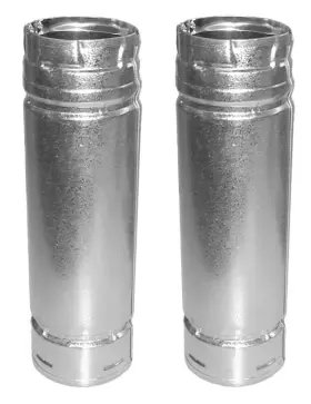 Duravent 3pvl-24s M&g 3 Inch X 24 Pellet Stove Double Wall Chimney Pipe - Pack Of 2