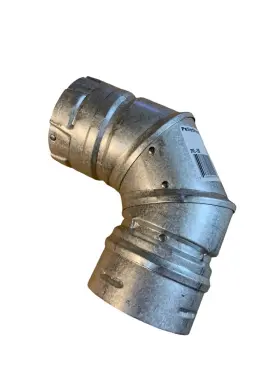 3pvl-e90 Duravent Pelletvent 3 Inch 3in 90 Elbow Stainless Inside Double Wall Air Insulation