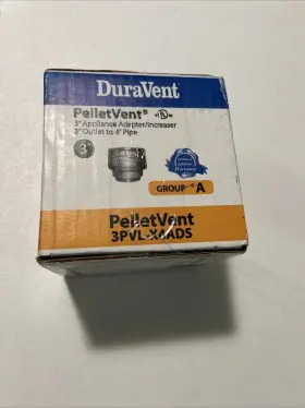 3pvl-x4ads Duravent Pellet Stove Vent Pipe Adapter 3 To 4 Inch