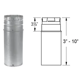 3pvp-12a Duravent 170303 3 Inch X 12 Adjustable Length Pellet Vent