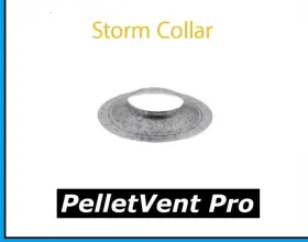 3pvp-sc Duravent Pelletvent Pro Pipe 3 Inch Diameter Storm Collar #3pvp-sc New Pellet Vent