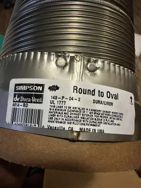 4614-ro Duravent 4614 Duraliner 6-8 X 14 Inch Round/oval Flex Pipe #3