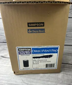 46dva-08ab Duravent 4 Inch Id X 6 5/8 Od 8 Black Pipe Extension - Directvent Pro #2 46dva-08ab Duravent 4 Inch Id X 6 5/8 Od 8 Black Pipe Extension - Directvent Pro #2