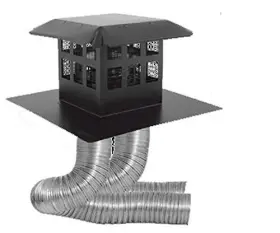 46dva-cl33p Duravent 4 X 6 Flex Kit With Prairie Cap Includes 2 35ft Lengths
