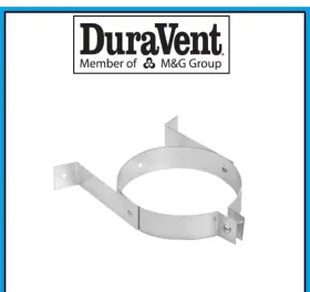 46dva-ws Duravent Box Of 6 Directvent Pro - 4 Inch X 5/8 Galvanized Wall Strap #46dva-ws