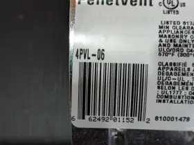 4pvl-06 Duravent 4pvp-06 Pelletvent Pipe Length 4 Inch Diameter X 6 Long #4pvl-06 Pellet Vent #2