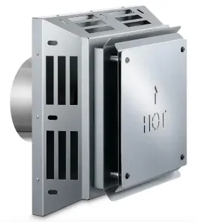 Duravent 662492202579 Zonon Direct Vent Horizontal Square Termination Cap 4 X 6-5/8 Heavy Duty Galvan