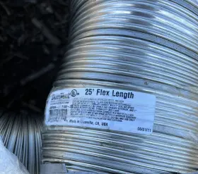 Duravent 662492603925 6ftft Dura Flex 304ss Heater Vent Flexible Stove Pipe 25ft Stainless Kit #2