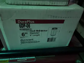 6dp-06 Duravent 69607 6 Inch X Dura-vent Dura/plus Triple Wall Chimney Pipe
