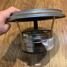 6dfs-dc Duravent Stainless Steel Round Chimney Cap 6 Inch Diameter #2