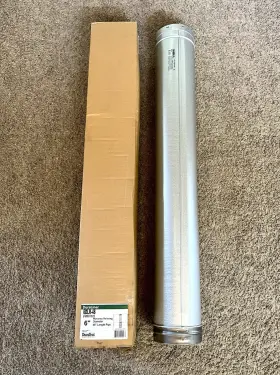 6dlr-48 Duravent 69273 New Duraliner 6 Inch Diameter X 48 Length Rigid Pipe