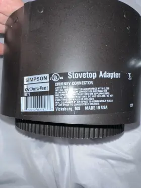 6dvl-adwd Duravent Simpson Dvl Double Wall- 6 Inch Stove Adapter With Damper #3
