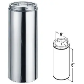 7dt-06ss Duravent 7ftft X 6ftft Duratech Stainless Steel Chimney Pipe - 9502 7dt-06ss Duravent 7ftft X 6ftft Duratech Stainless Steel Chimney Pipe - 9502