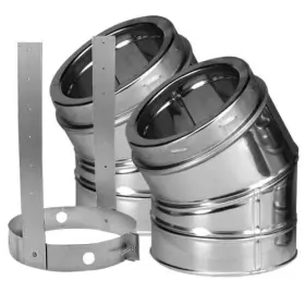 7dt-e30kss Duravent 7 Inch Duratech Elbow Kit 30 Deg Includes 2 Adjustable Elbows 1 Strap