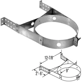7dt-wsss Duravent 7ftft Duratech Adjustable Stainless Steel Wall Strap - 9568ss