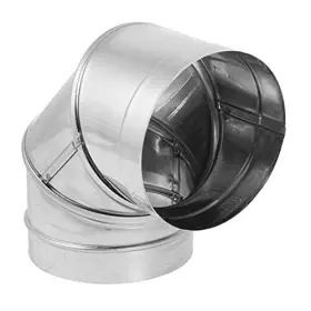 8dbk-e90ss Duravent Durablack Ss 90 Degree Stove Pipe Elbow Stainless Steel 8 Inch