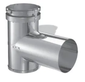 8dfs-t Duravent Stainless Steel Duraflex Ss 8 Inchduraflex Tee