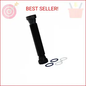 Easydrain 814431020274 Flexible P-trap For 1-1/2 Inch Drain Pipes Black - 24 Length With Adjustable Easydrain 814431020274 Flexible P-trap For 1-1/2 Inch Drain Pipes Black - 24 Length With Adjustable