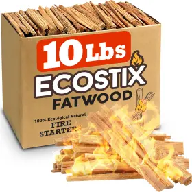B09nzbxyvm Easygo Products Easygoproducts 120 Eco-stix Fatwood Fire Starter Kindling 10 Lbs Organic Firewo
