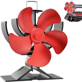 Easywave 313032579520 Wood Stove Fan Non Electric Heat Powered Fireplace With Slot And Spr
