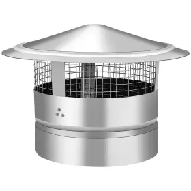 Ebusin 795847767314 9 Inch Round Chimney Cap With Screen Stove Pipe Topper